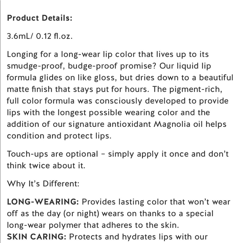 Stella&dot EVER Forever Longwear Liquid Lip Color - Picture 4 of 5